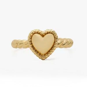 Kate Spade “Golden Hour” Heart Ring - Size 6 (NWT)